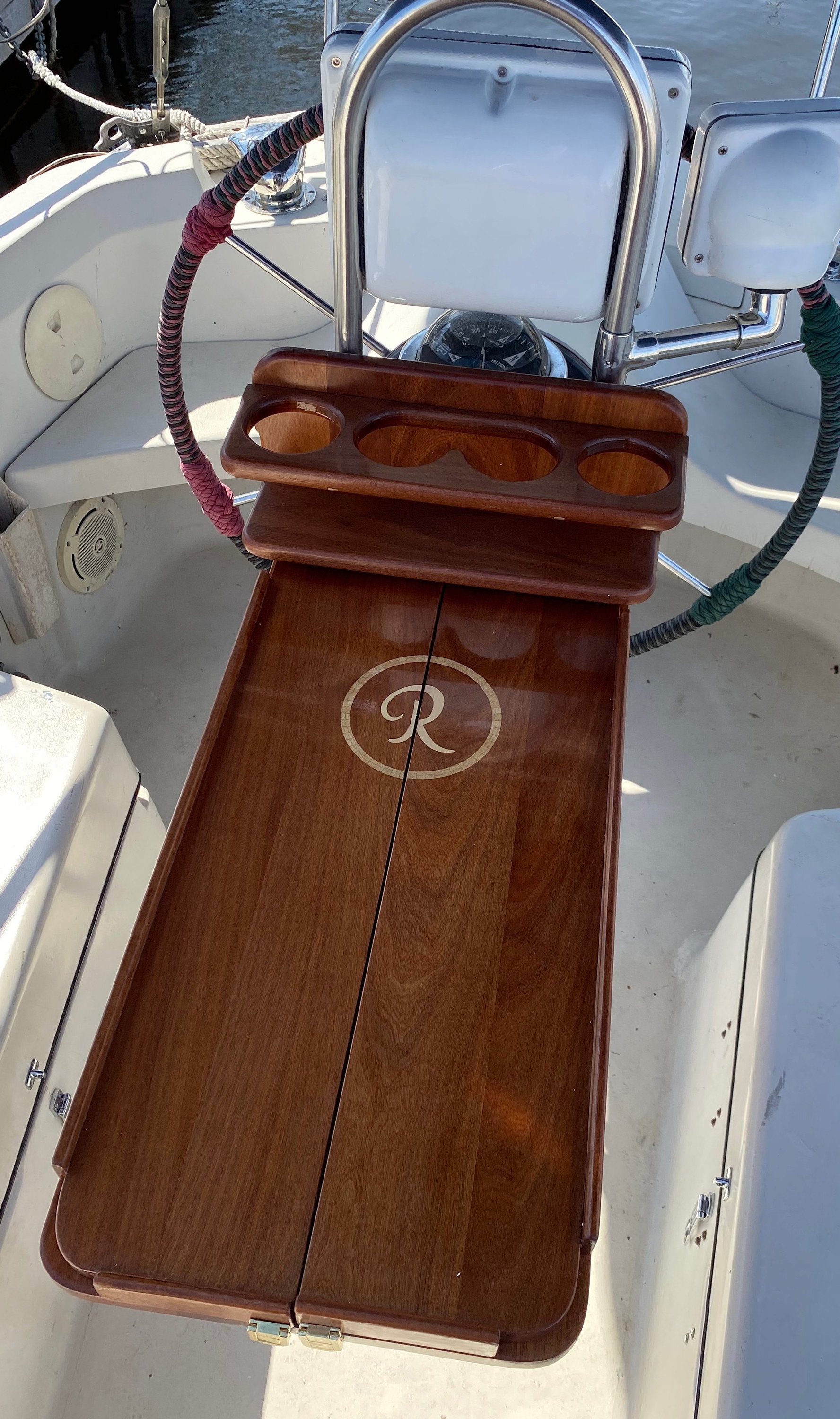 Sailboat Cockpit Table in Makore Fall 2023 Orders Only Etsy