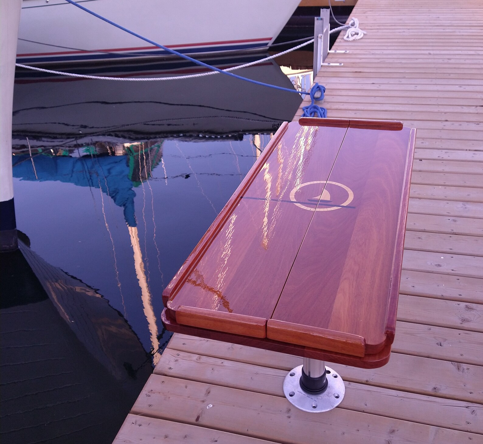 Pedestal Mounted Cockpit Table in Makore Etsy