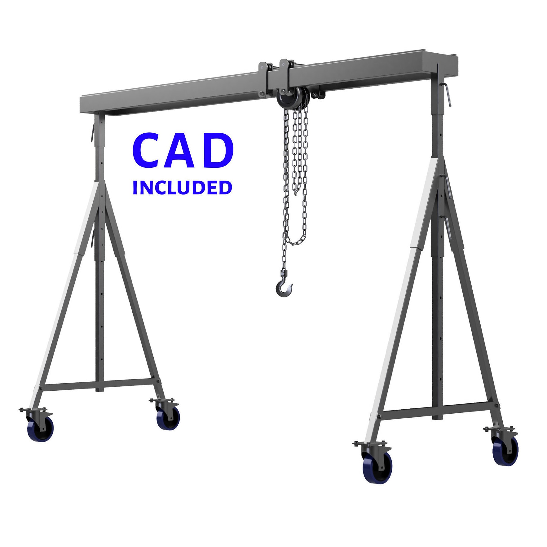 Gantry Crane Plans CAD extra mobile and versatile for Etsy