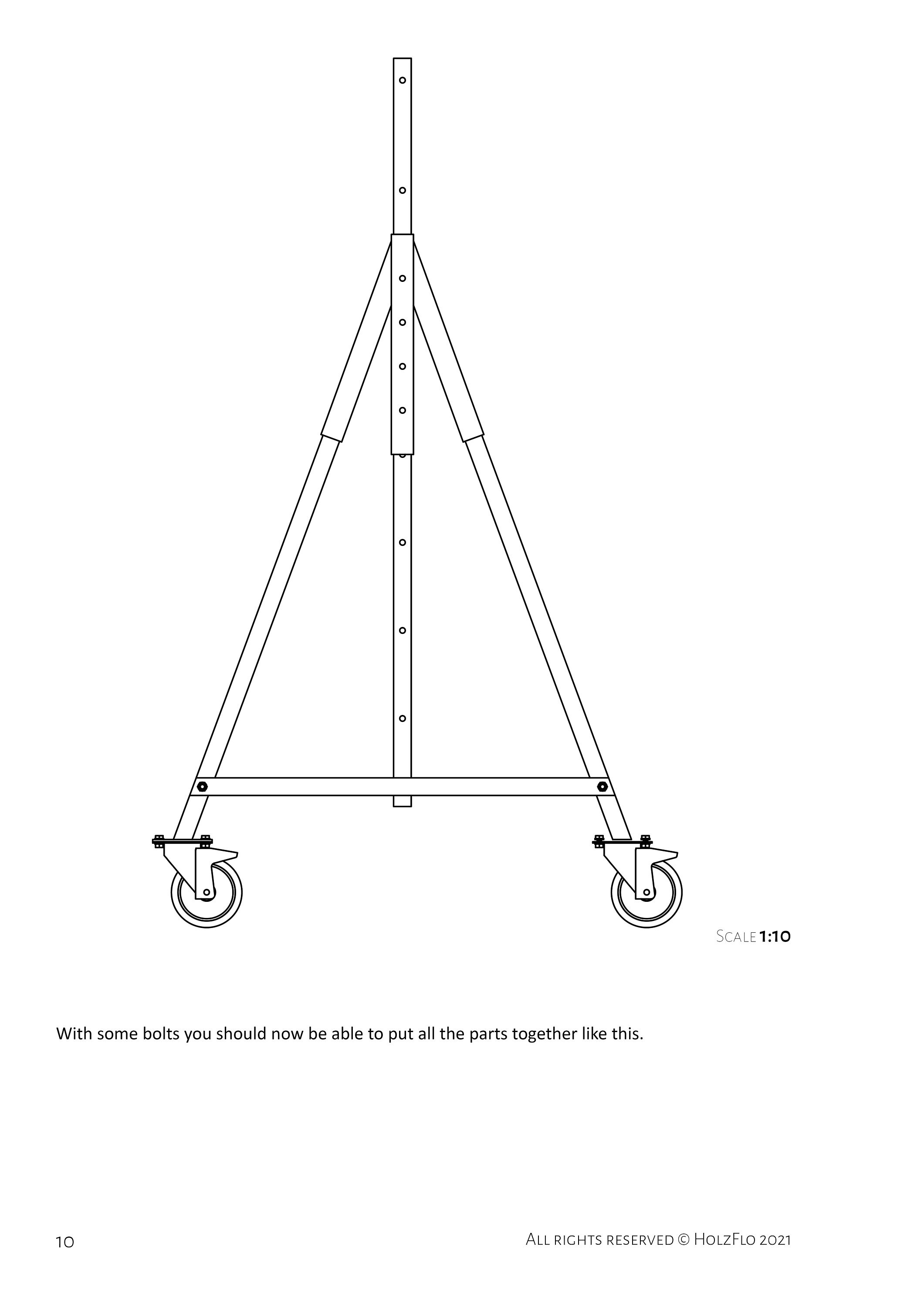 Gantry Crane Plans CAD extra mobile and versatile for Etsy