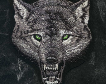 Grune Augen Wolf Etsy