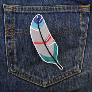 Aufnäher - Feder - Gefieder - Patch Bild 4