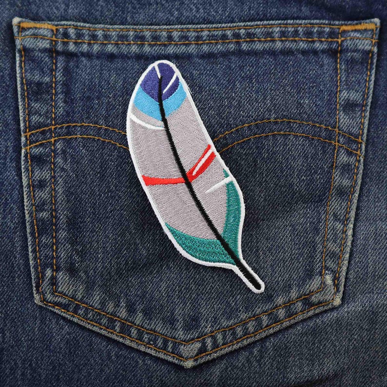 Aufnäher - Feder - Gefieder - Patch Bild 4