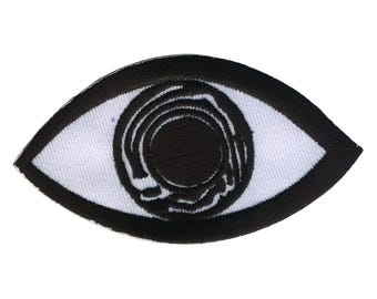 Parche - Ojo - blanco-negro 8,5 cm - Adhesivo