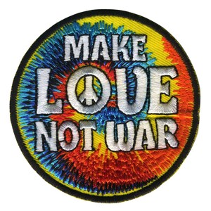Patch - Make love not war - colorful - Patch
