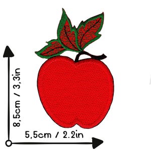 Aufnäher - roter Apfel 02 - Patch Bild 5