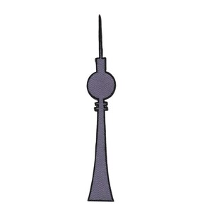 Patch - Berlin TV Tower - grey 12 cm - Patch