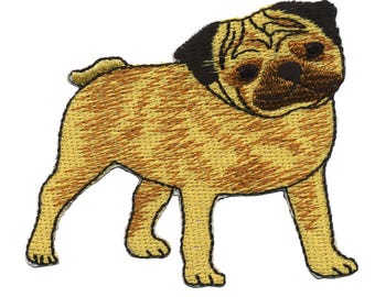 Aufnäher - Hund - Mops - Patch