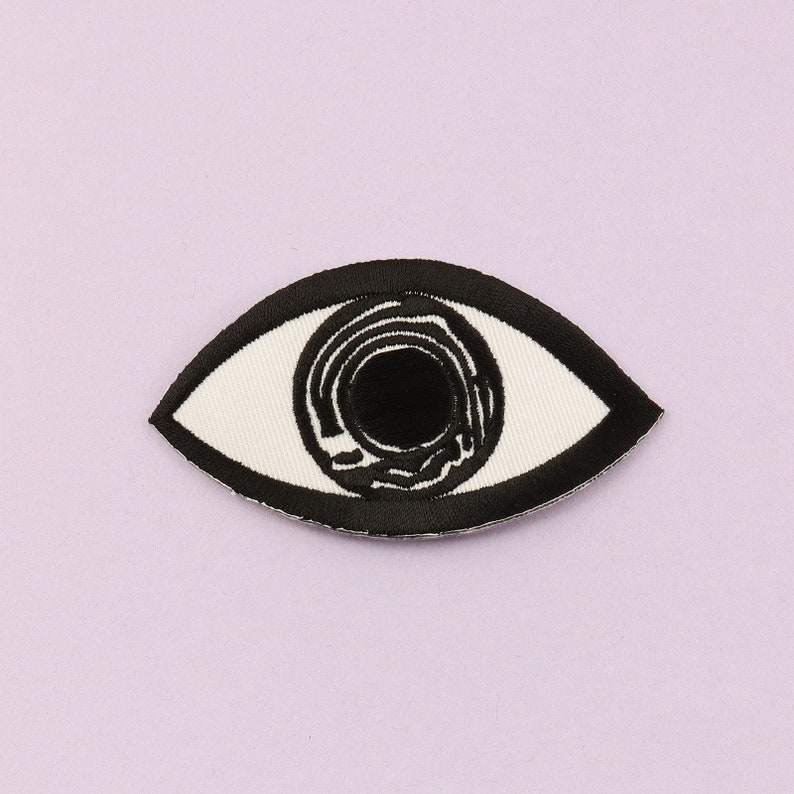 Patch eye white-black 8.5 cm sticker image 2