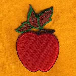 Aufnäher - roter Apfel 02 - Patch Bild 10