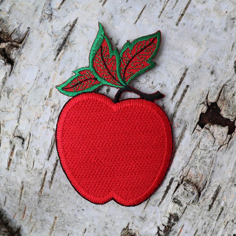 Aufnäher - roter Apfel 02 - Patch Bild 4