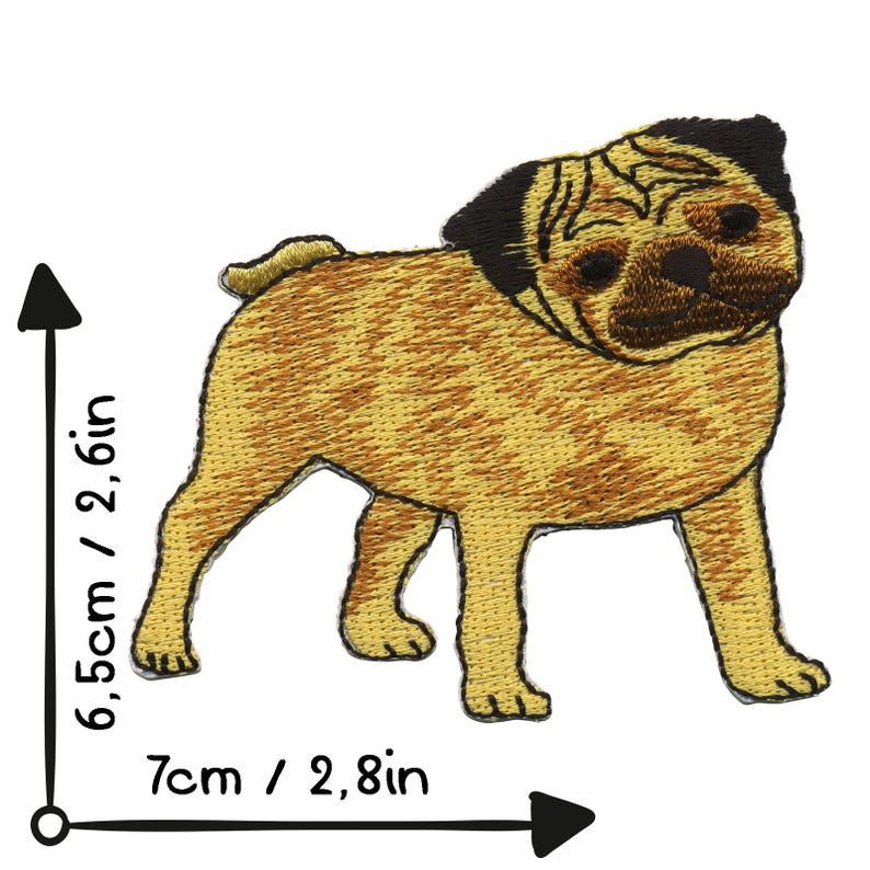 Patch - Hond - Mopshond - Patch afbeelding 5