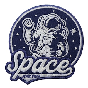 Toppa - Viaggio nello spazio - Astronauta - blu-bianco - Toppa