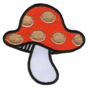 Patch - Paddenstoel - Vliegenzwam beige-rood-wit - Patch