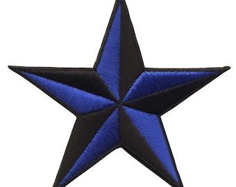Patch - Star - Black and Blue