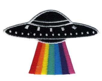 Patch - UFO with rainbow - Patch