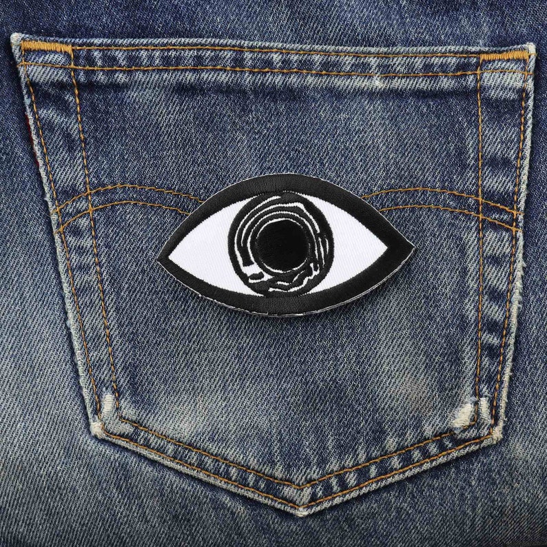 Patch eye white-black 8.5 cm sticker image 3