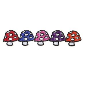 Patch - Colorful Mushrooms - red-blue-pink-purple - Patch
