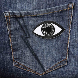 Patch eye white-black 8.5 cm sticker image 6