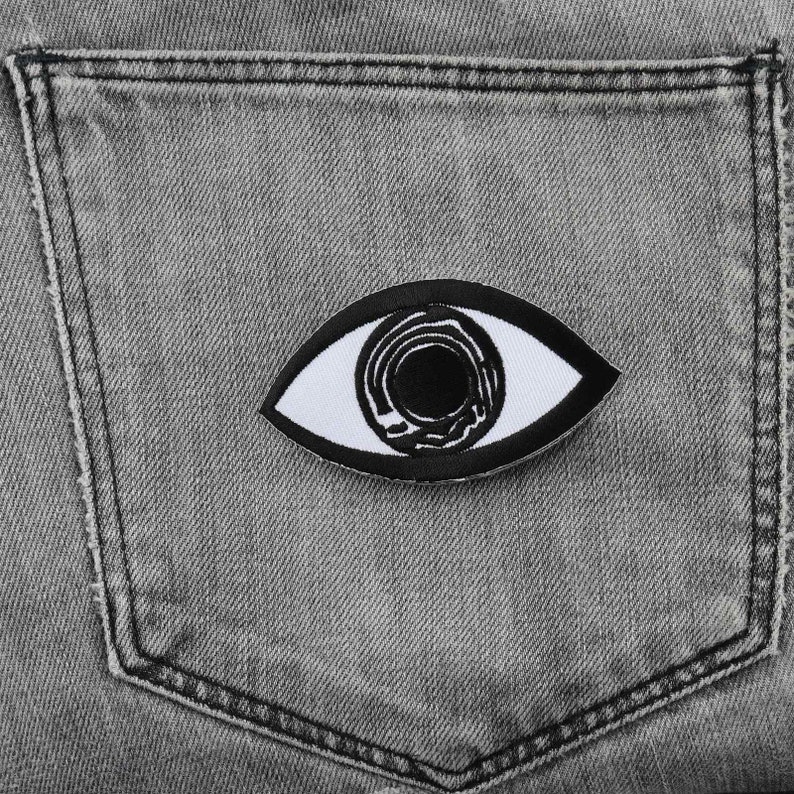 Patch eye white-black 8.5 cm sticker image 8