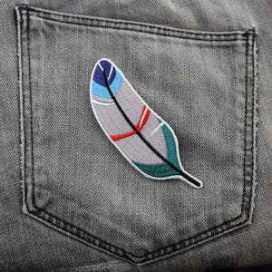 Aufnäher - Feder - Gefieder - Patch Bild 3
