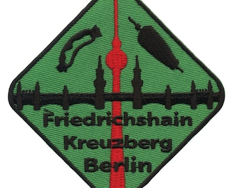 Aufnäher - Berlin - Friedrichshain Kreuzberg - Patch