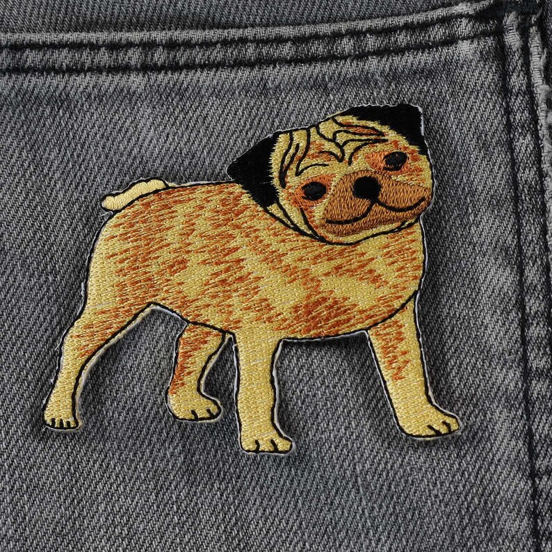 Patch - Hond - Mopshond - Patch afbeelding 3