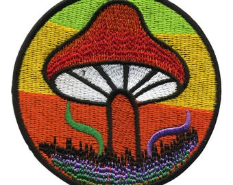 Patch - Mushroom - colorful - Patch