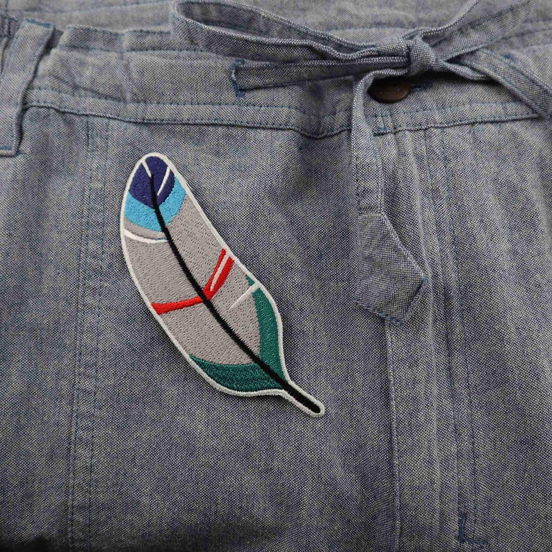 Aufnäher - Feder - Gefieder - Patch Bild 6