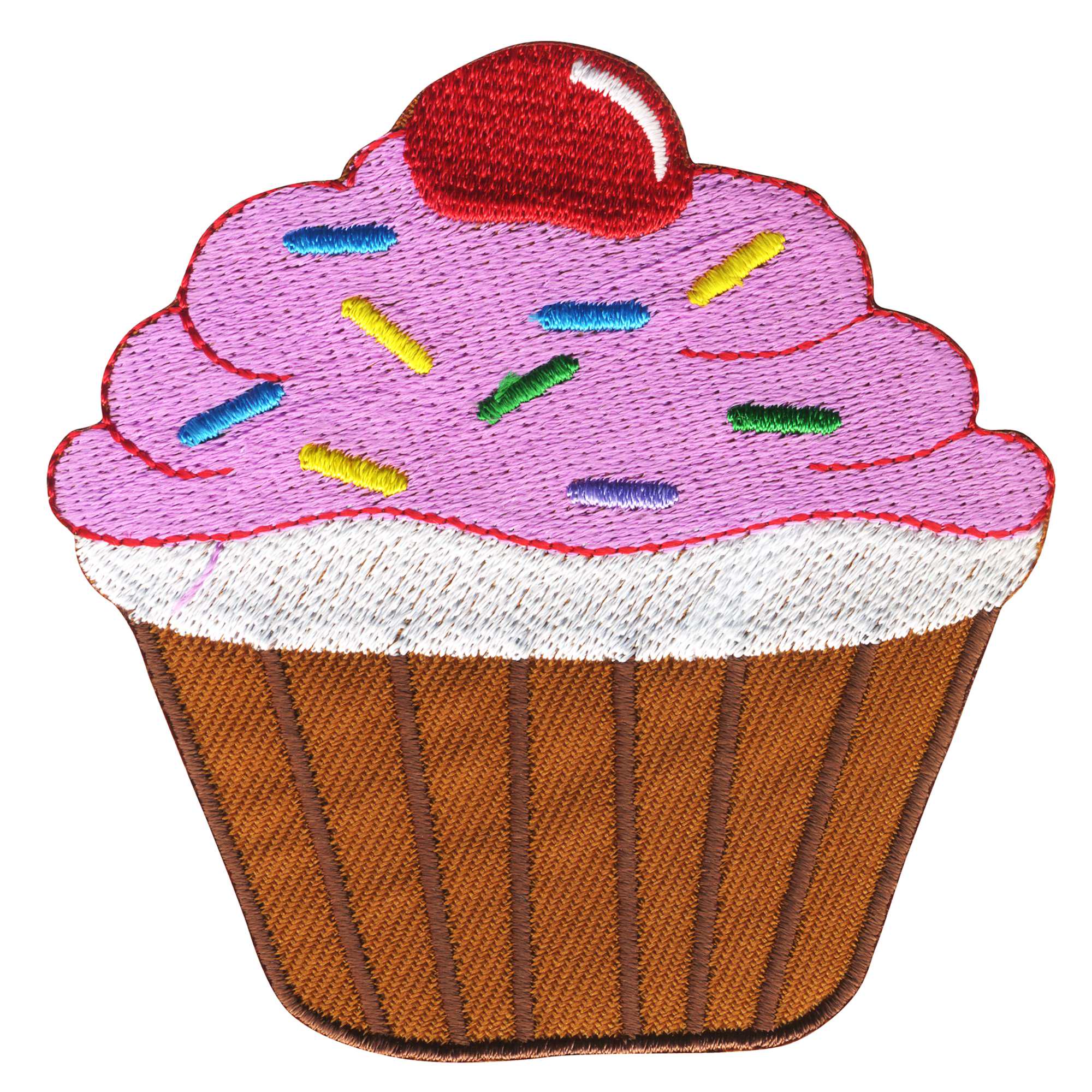SEWACC Toppe Termoadesive Ricamate Cupcake Paillettes