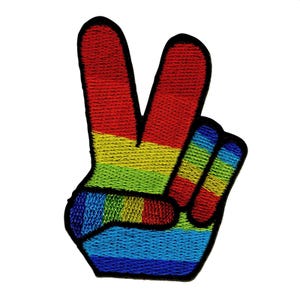 Patch - Peace Hand - colorful - Patch