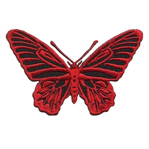 Butterfly patch - red