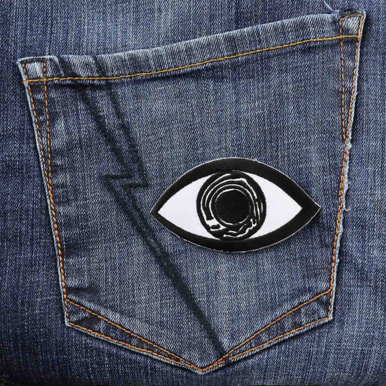 Patch eye white-black 8.5 cm sticker image 7