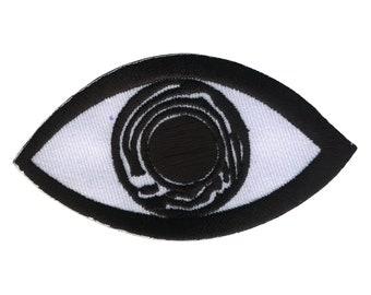 Patch - oog - wit-zwart 8,5 cm - sticker
