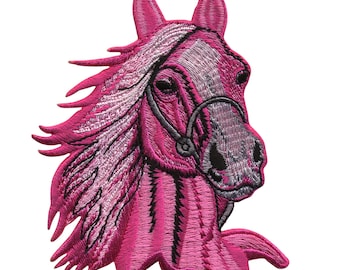 Patch - horse - pink-rose - patch