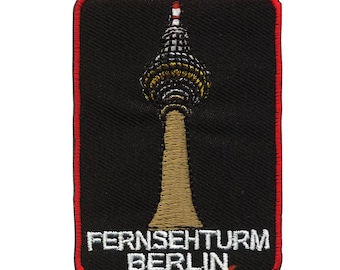 Patch - Berlin TV Tower - 7 cm black - Patch