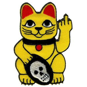 Patch - Waving Cat - Middle Finger - Patch