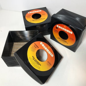 Neil Diamond Record Box  - Vintage 45 Repurposed Vinyl Record Box - Keepsake Box- Gift Box - Music gift box