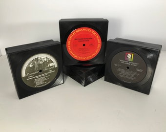 70s music Repurposed Vinyl Record Box - Keepsake Box - James Gang - Cher - Cat Stevens - Art Garfunkel- Music gift box,