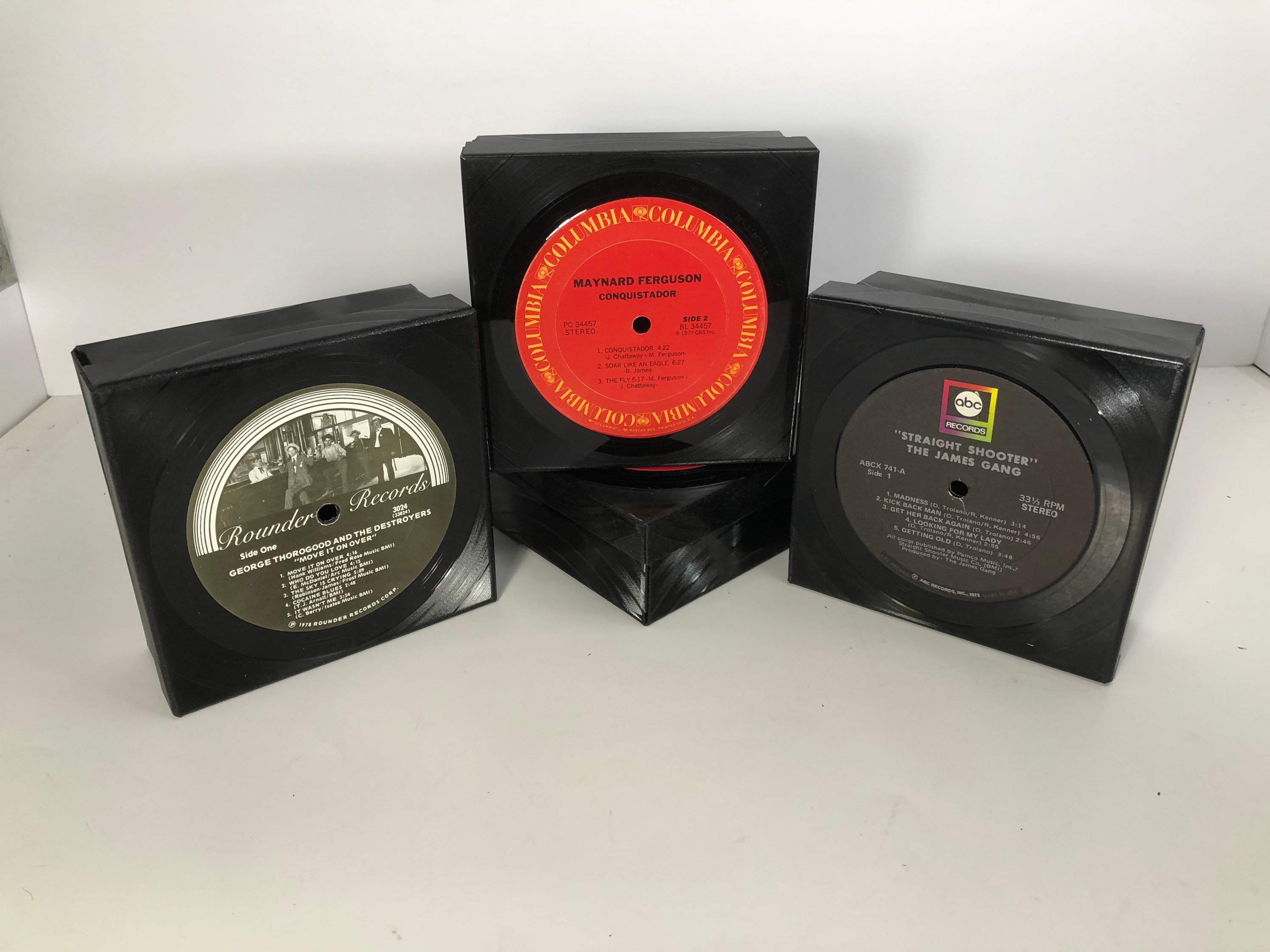 70s Music Repurposed Vinyl Record Box - Keepsake Box - James Gang