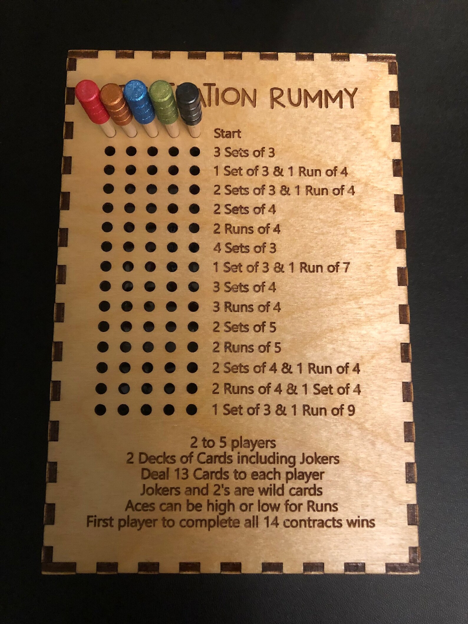 Frustration Rummy Game Box Set. Rummy Card Game. Message for - Etsy