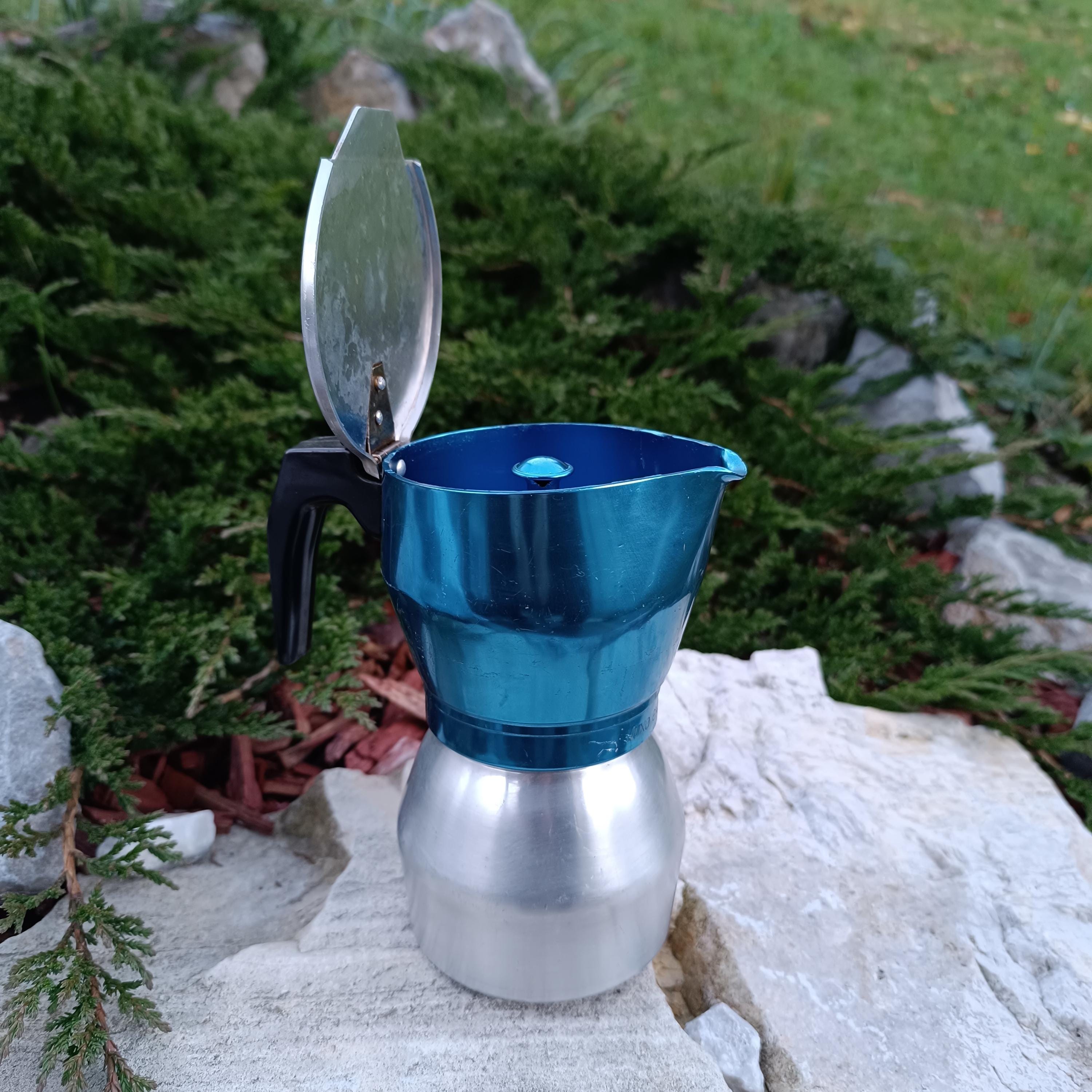 Vintage Italian Espresso Coffe Maker for 4-5 Moka Susy Brand 1980s
