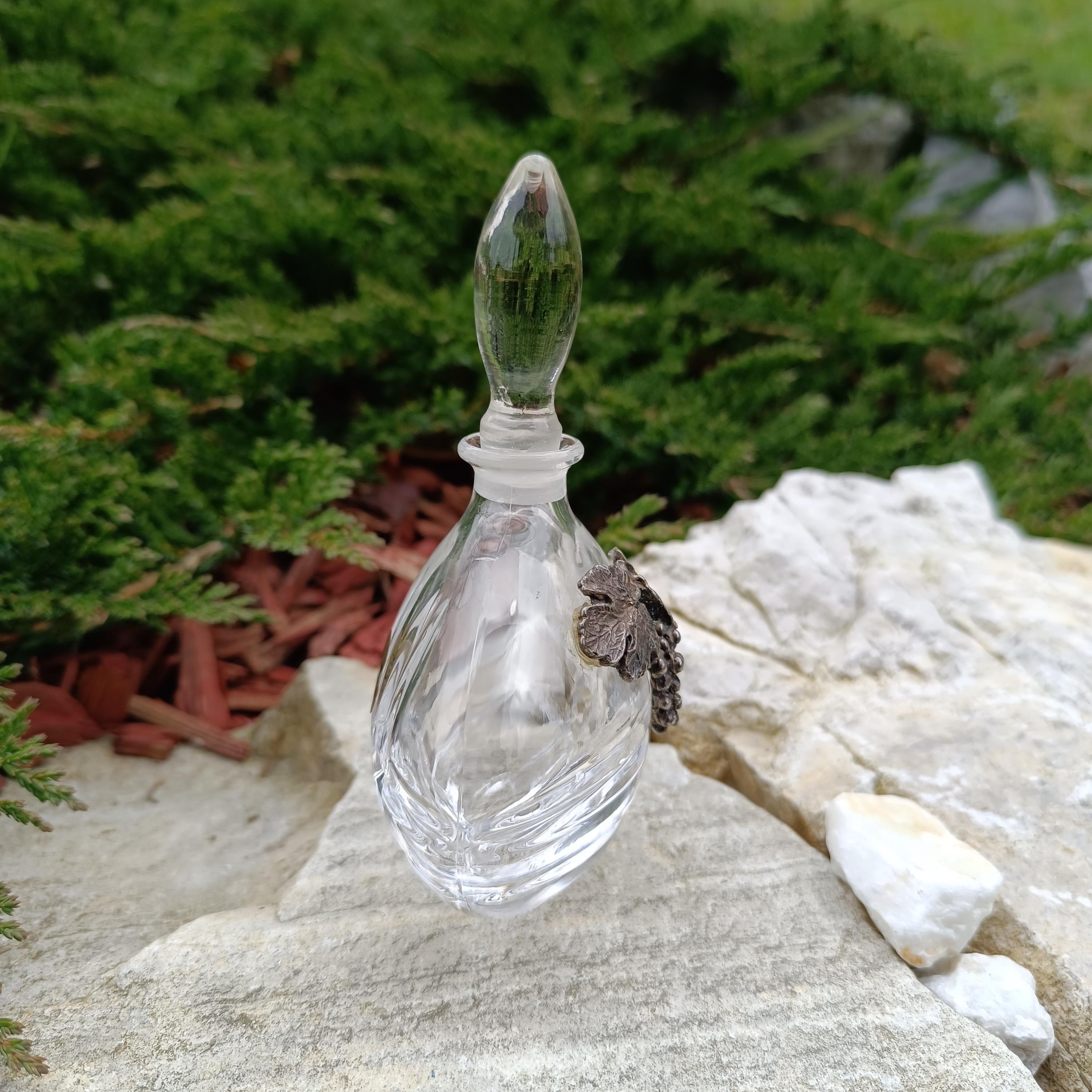 Vintage Italian Crystal Perfume Bottle - Vintage Royal Crystal