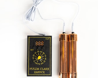 Hulda Clarck’s Protocol Gadget Multi Frequency Zapper with Copper, Silver-Orgone and Carbon electrodes Multi Wave signal generator