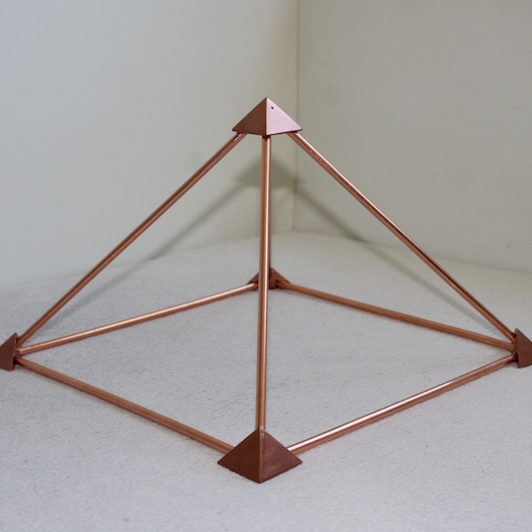 62 * 62 cm koperen energiepiramide van Gizeh Heilige Cubit Orgone-energie Gezonde koperen piramide