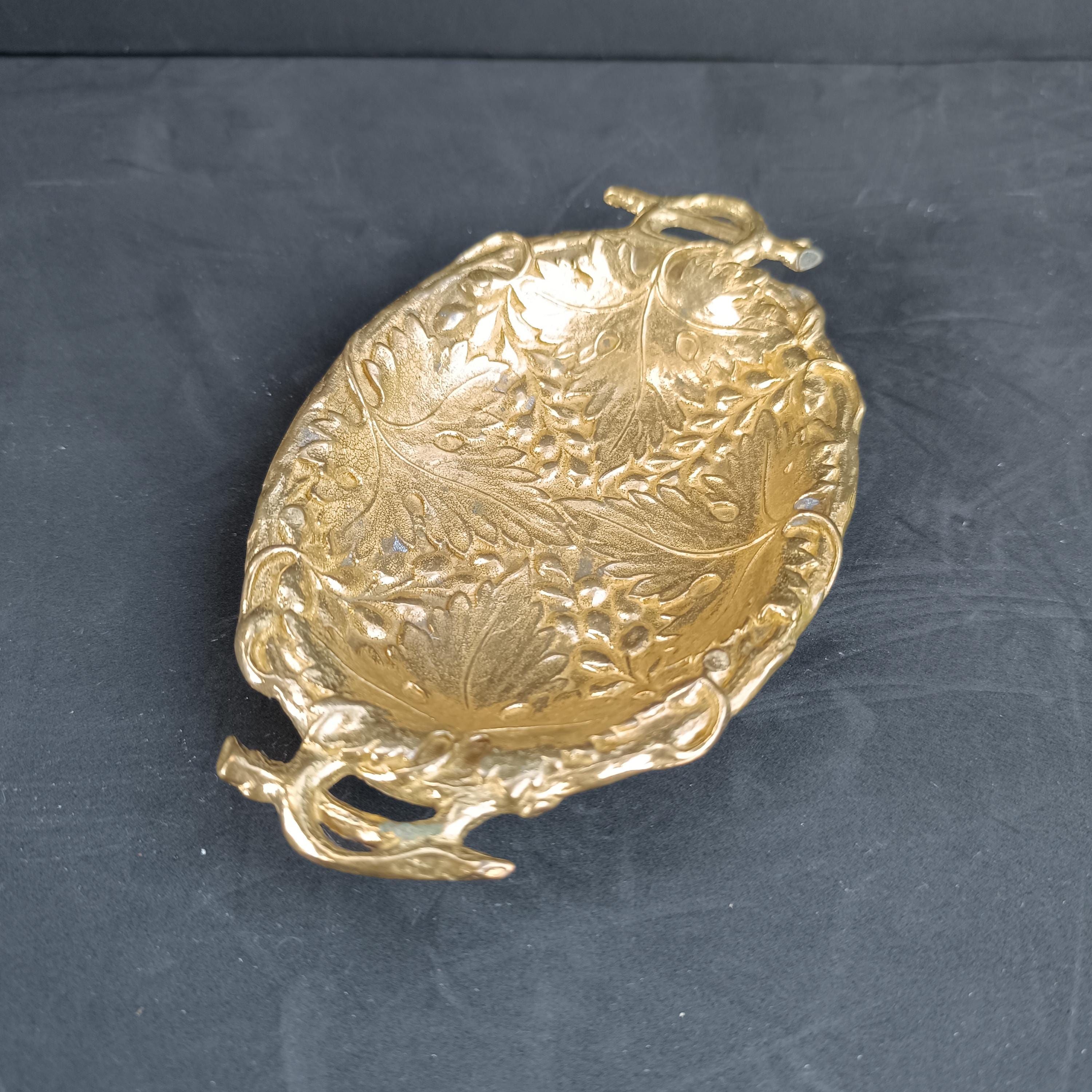 Vintage Solid Brass Platter Vintage Collini Austria 6.5