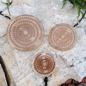Multi-Wave Lakhovsky Oscillator MWO Necklace 3D Printed Core Copper Tensor ring Insert Amulet Pendant Necklace  Lakhovsky Antena Pendant