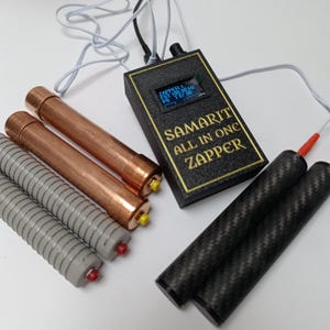 Samarit Gadget ALL in ONE ZAPPER Generador de señales multionda Zapper multifrecuencia con electrodos de cobre, plata-orgón y carbono