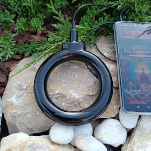 Generatore di onde scalari VitalitySync PEMF da 4,7 pollici, bobina elettromagnetica a bassa tensione, dispositivo a campi elettromagnetici pulsati, diametro 12 cm