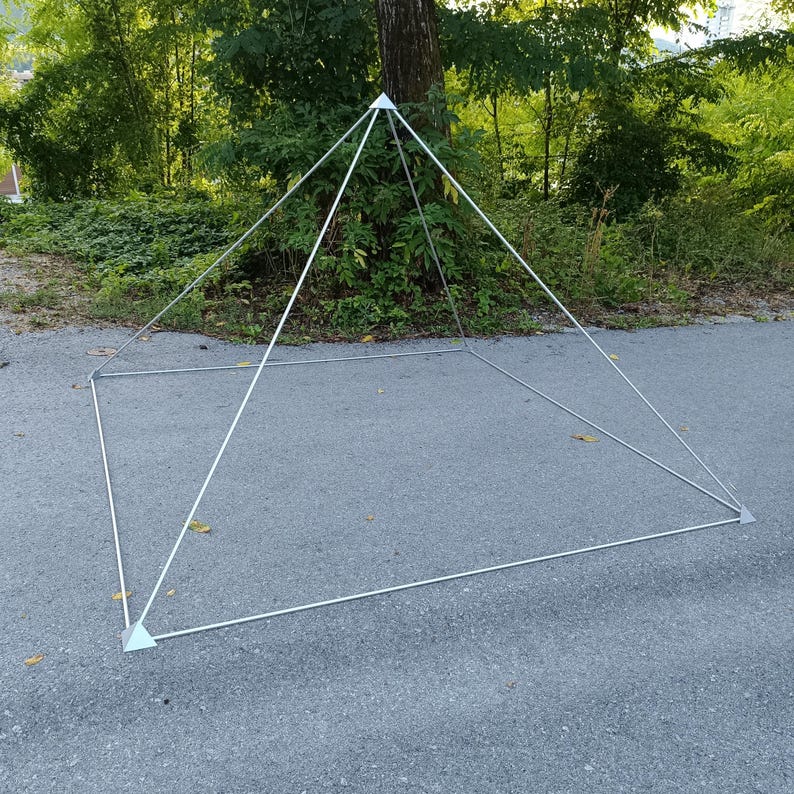 Colossus Aluminum Sacred Giza Geometry Energy Pyramid for Meditation, Grounding, Harmonizing, Stabilizing, Sleeping, Healing, Water charging image 7